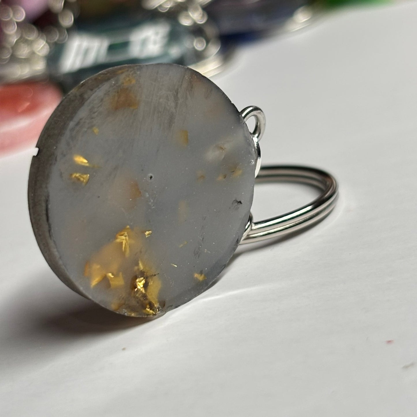 Royal Gray Pawn - Handmade Resin Keychain