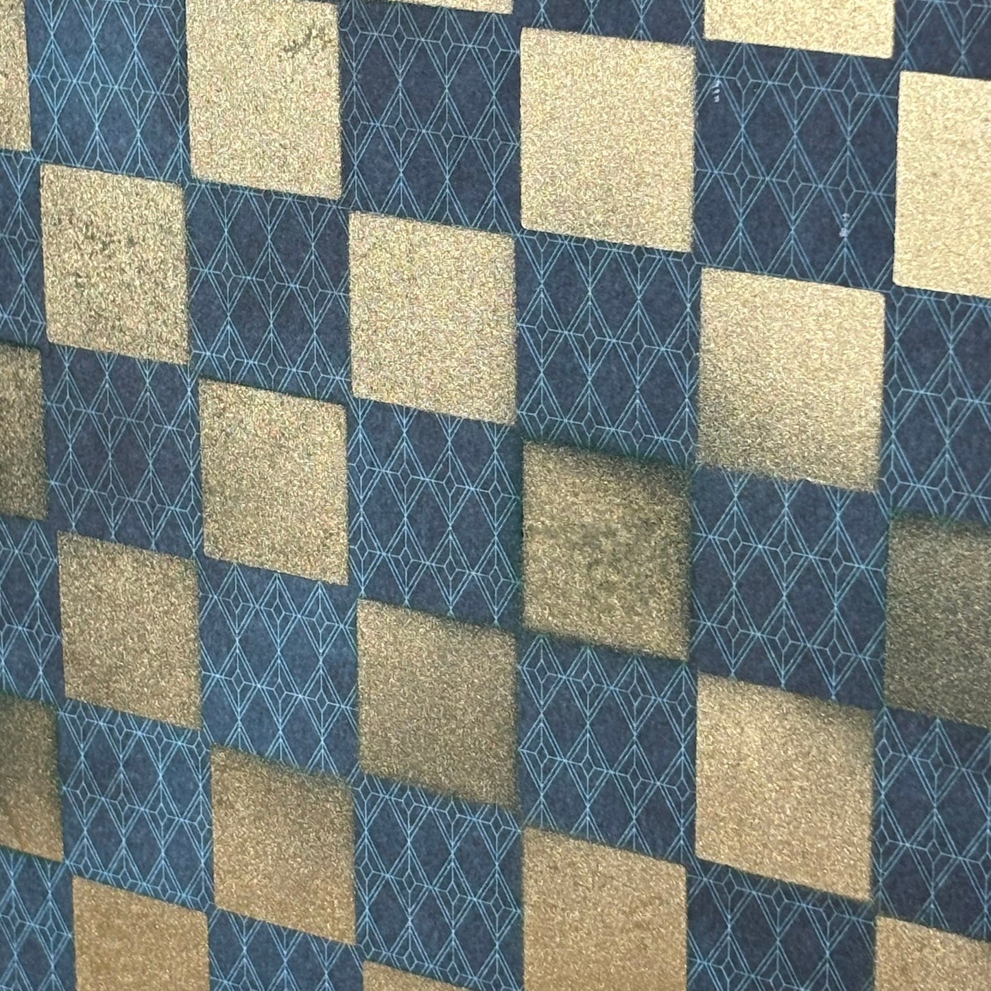 Golden Blue Vintage - Scrapbook Chess Board