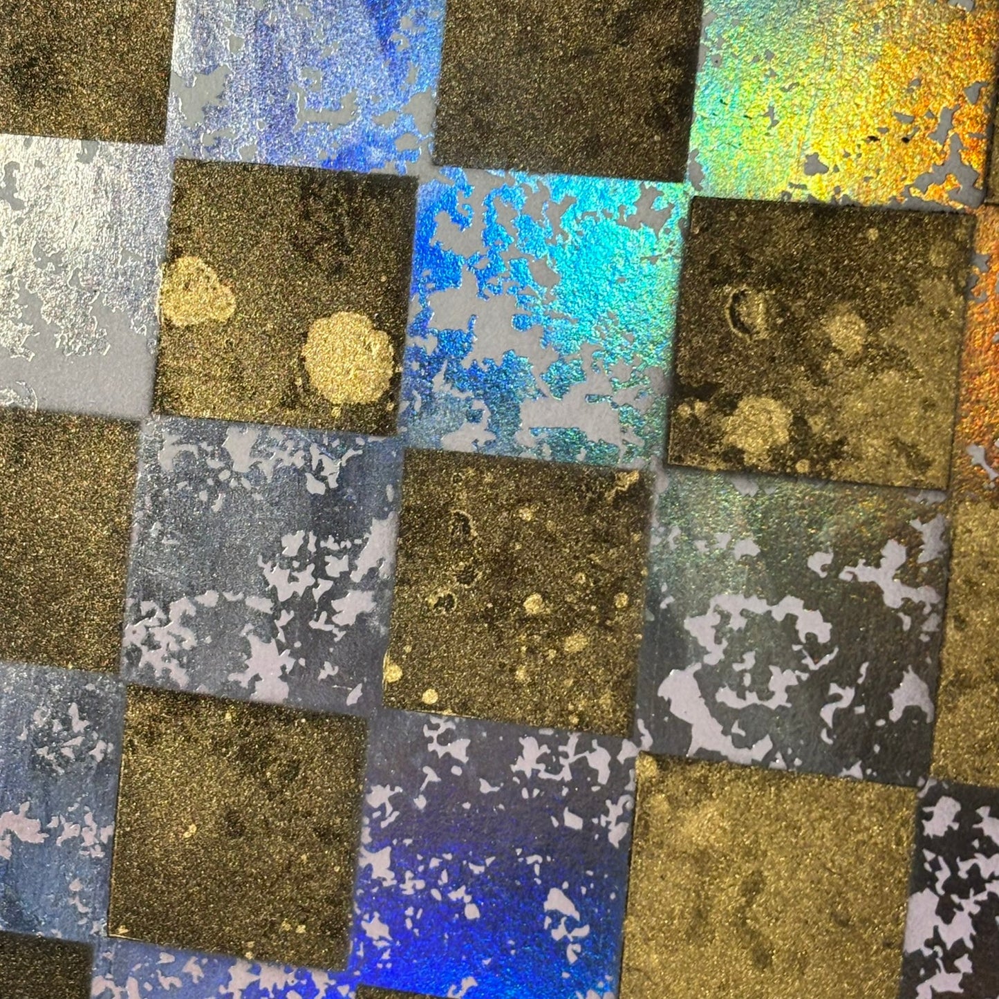 Golden Shine - Scrapbook Chess Board