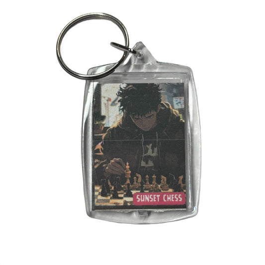 Young Games - Chess  Photo Keychain