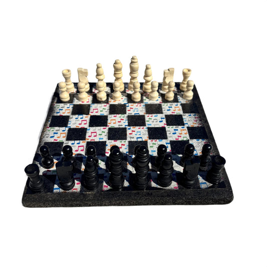 Colorful Music - Scrapbook Chess Set