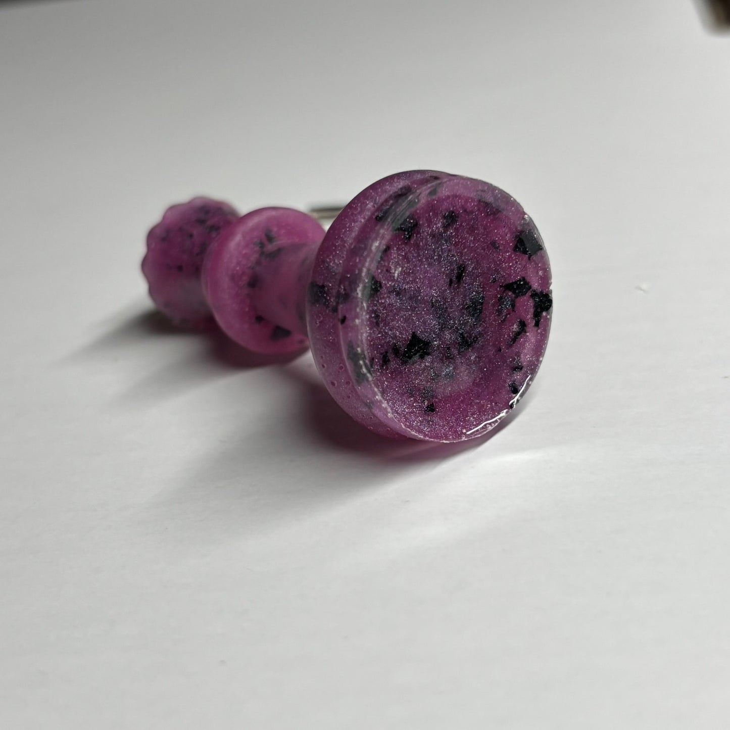 Spotted Purple Queen - Handmade Resin Keychain