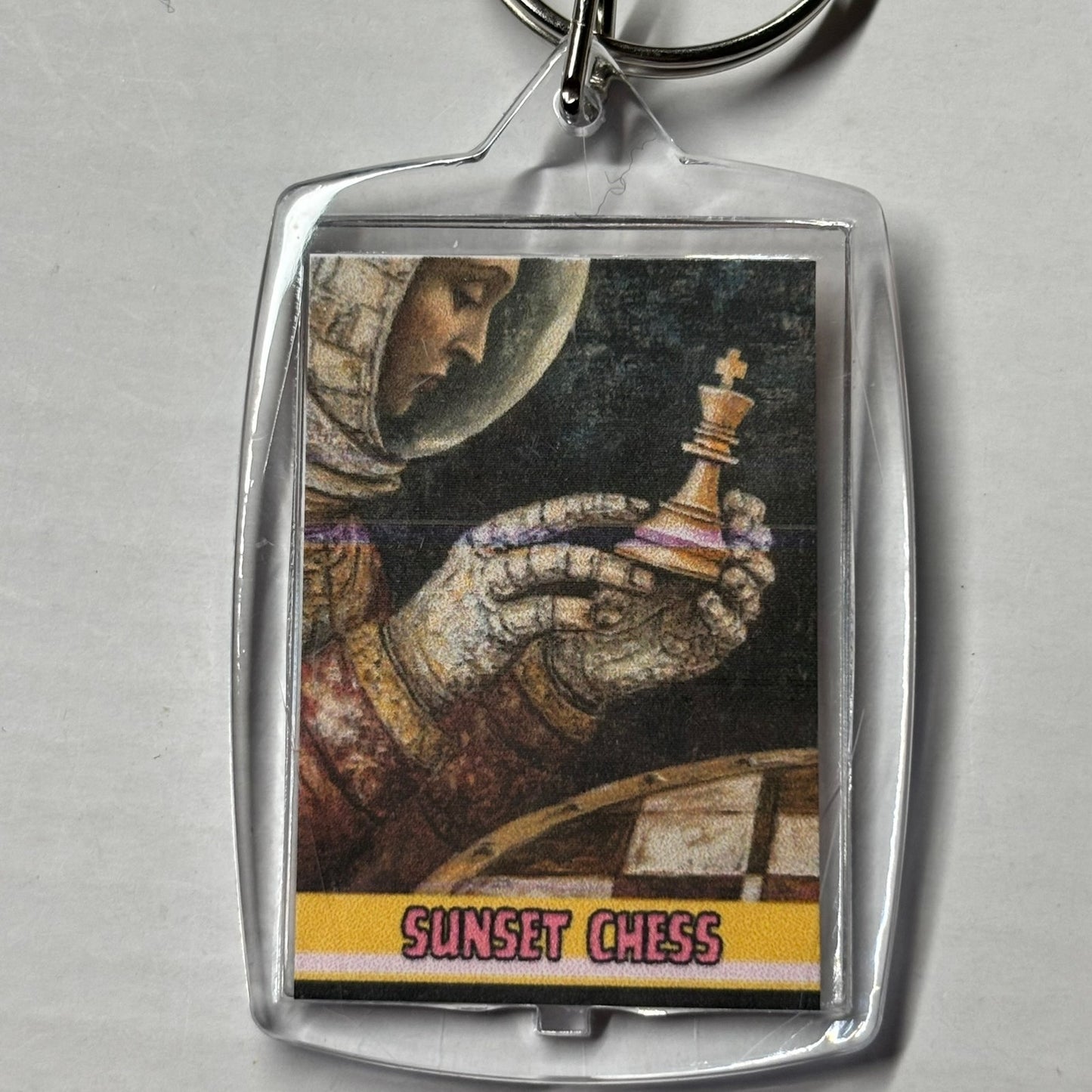 Space king - Chess  Photo Keychain