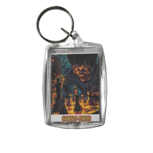 Creepy Kid - Chess  Photo Keychain