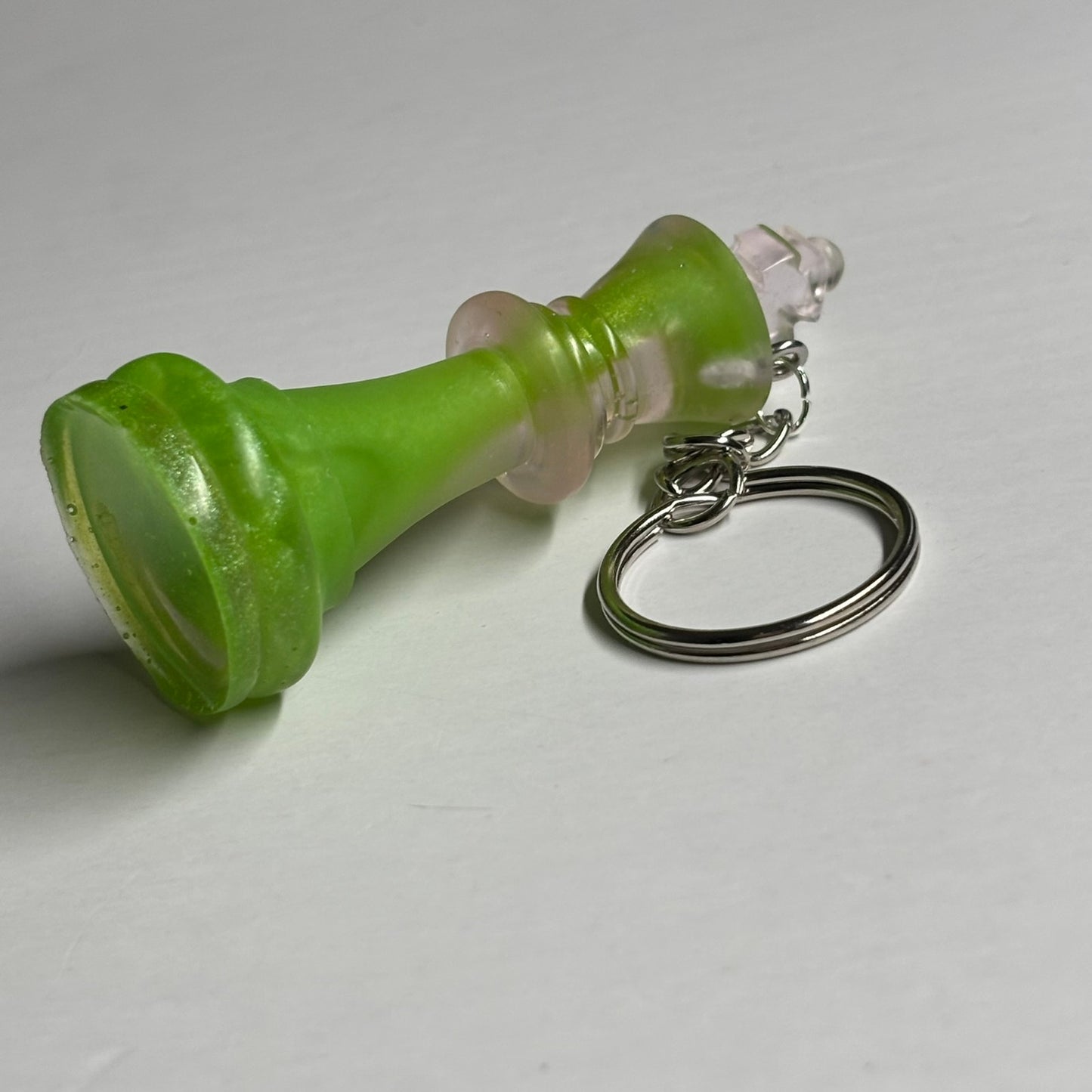 Green Flow King - Handmade Resin Keychain