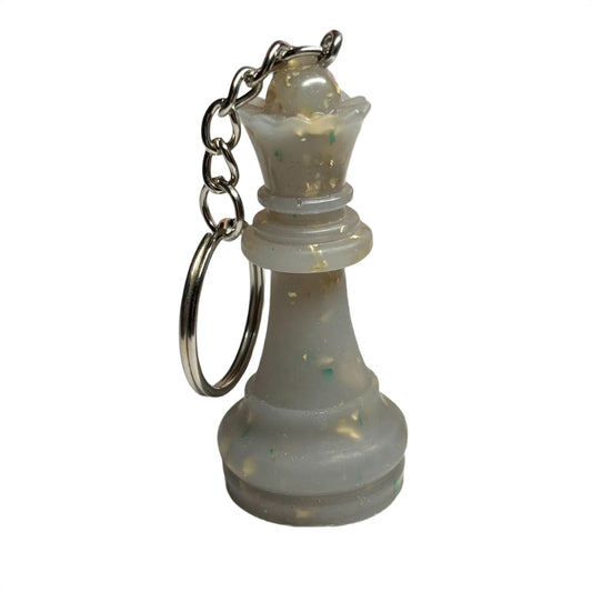 White Crystal Queen - Handmade Resin Keychain