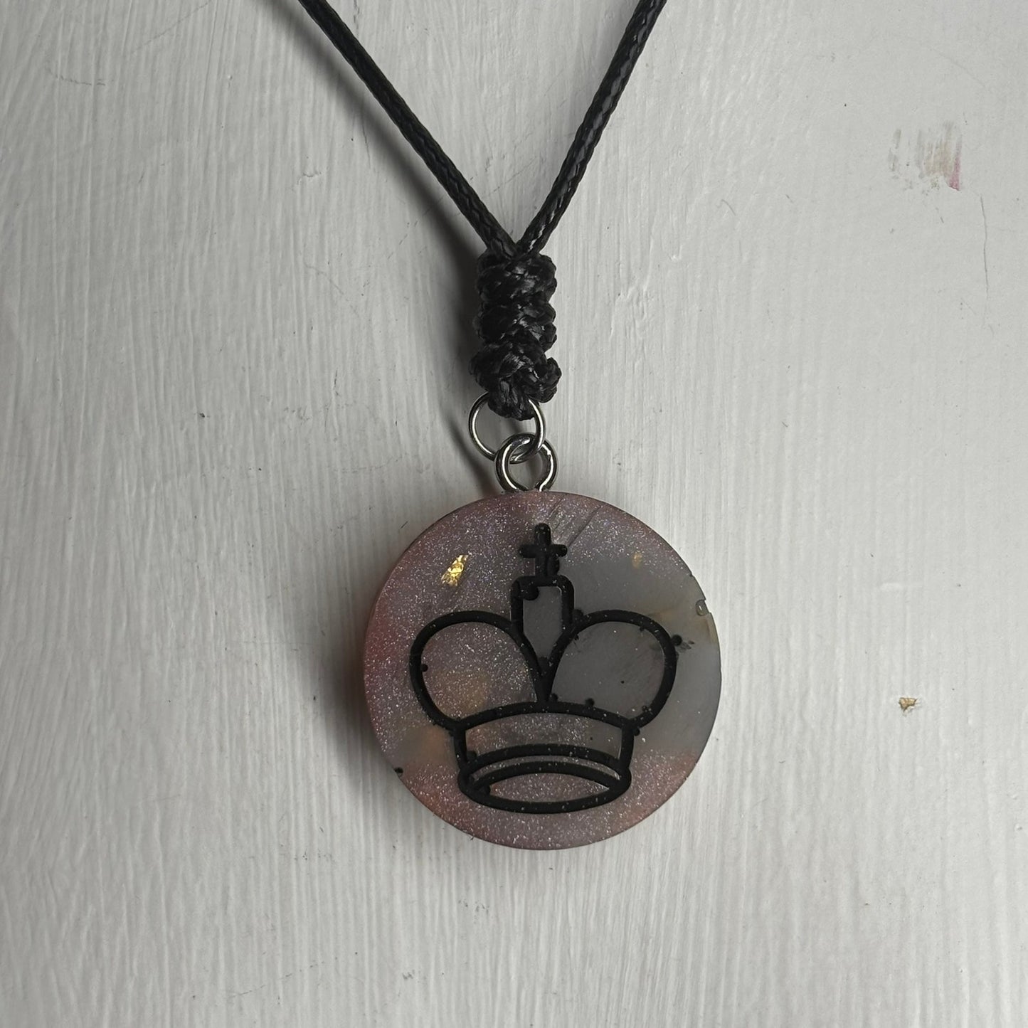 Classic King - Handmade Resin Chess Necklace
