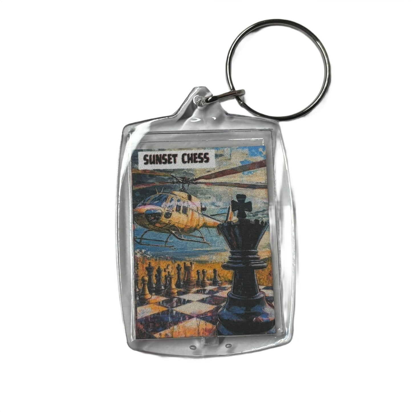 Helicopter - Chess  Photo Keychain