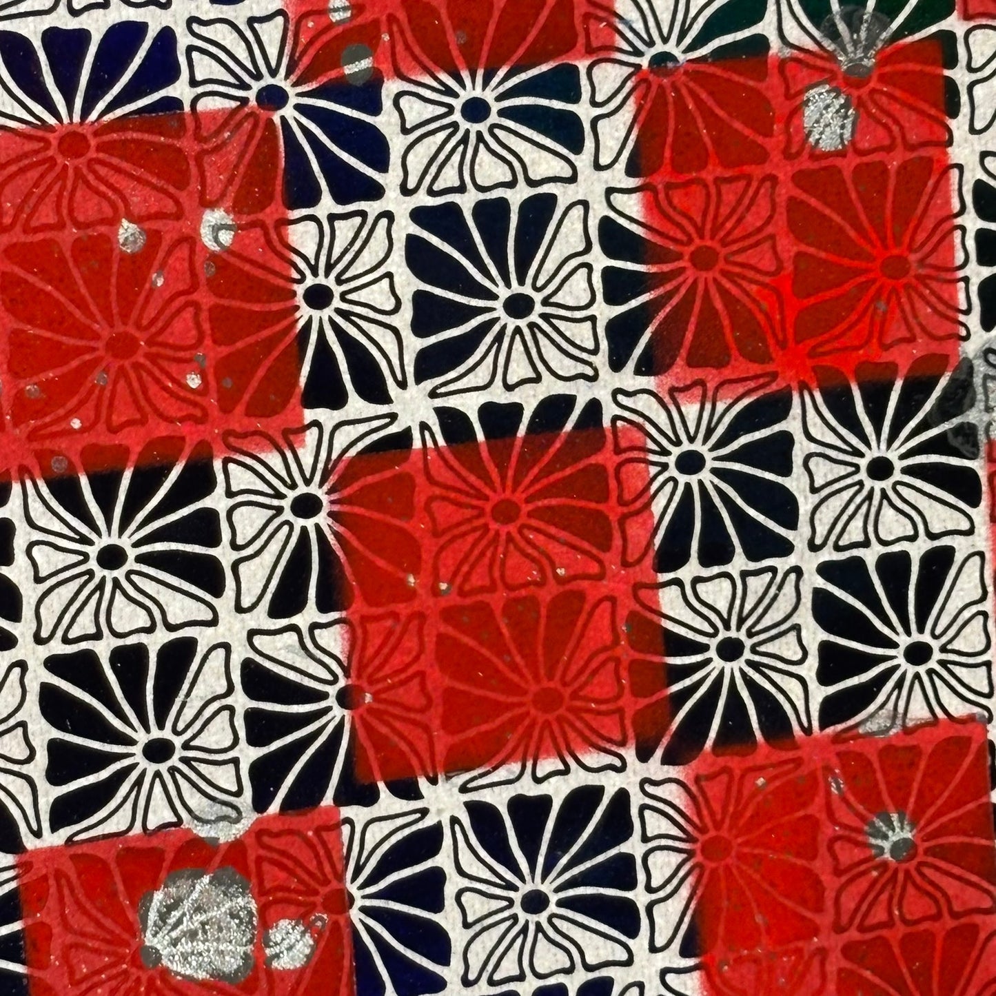 Vintage Shining Red - Scrapbook Chess Board