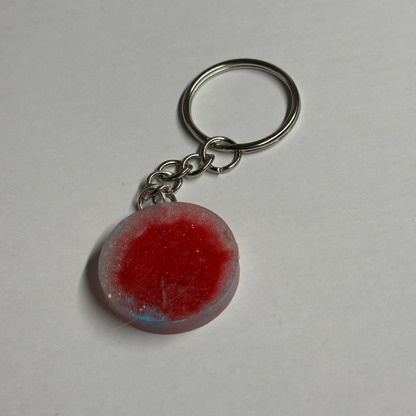 Red/Blue King - Handmade Resin Keychain