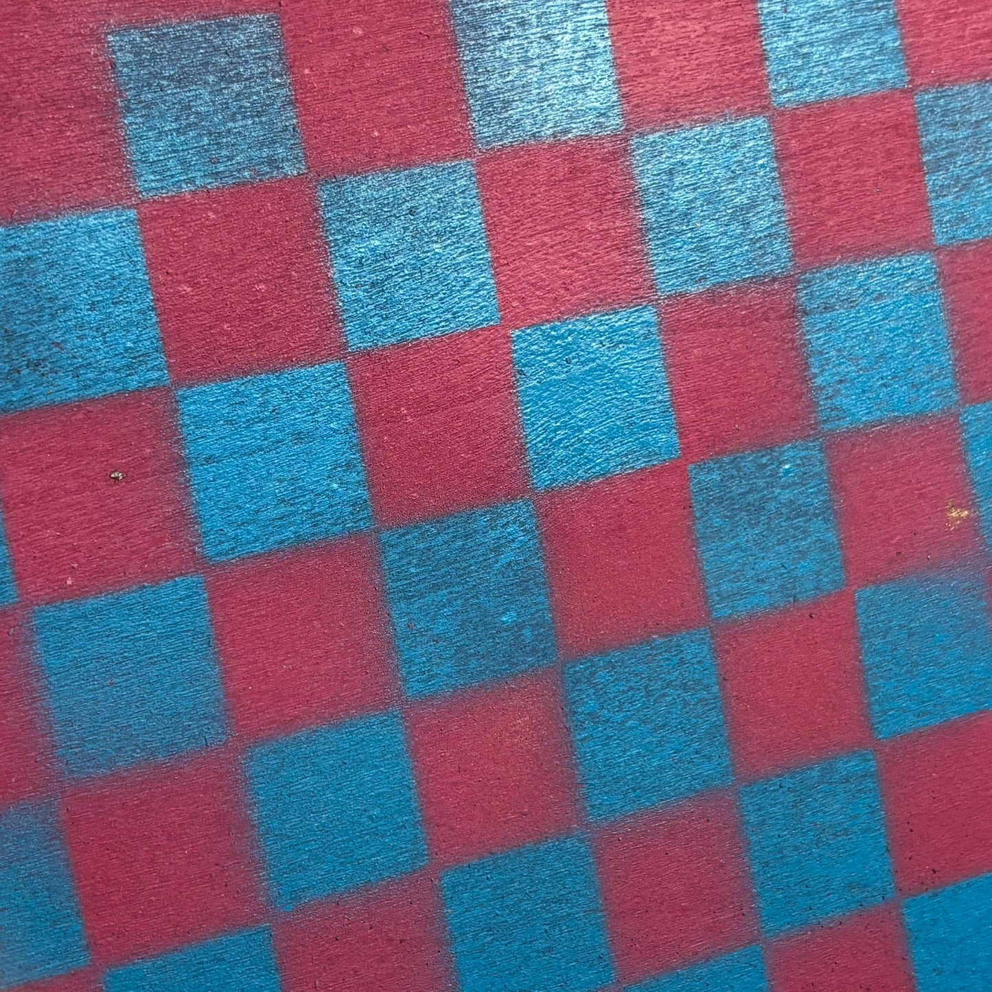 Pink & Blue - Painted Thin Wooden Chess Board