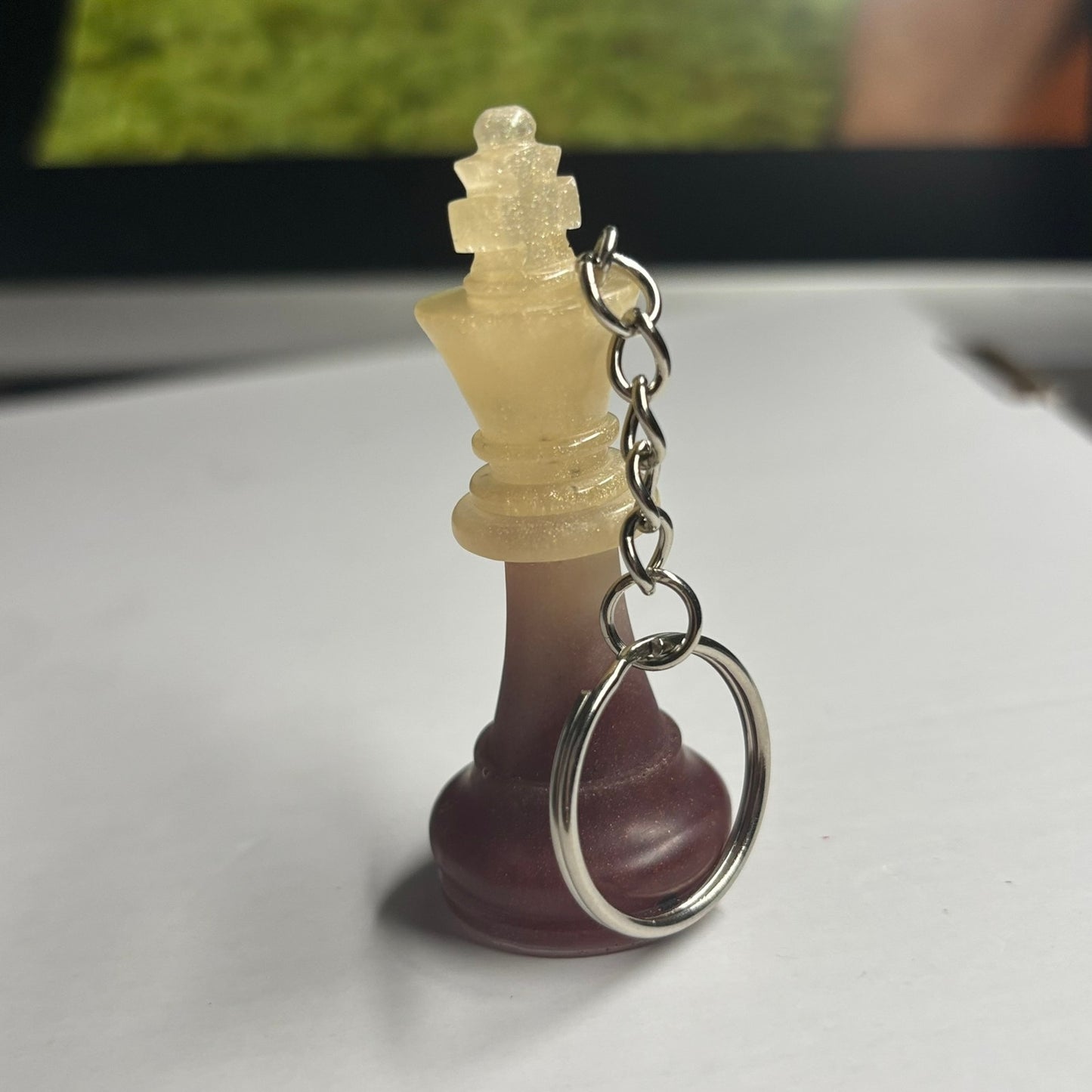 Red Velvet Bottom King - Handmade Resin Keychain