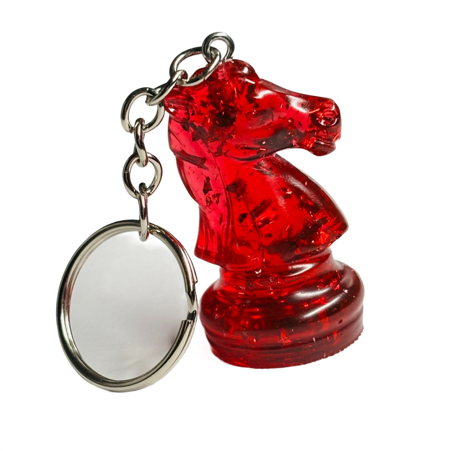 Red Crystal Knight - Handmade Resin Keychain