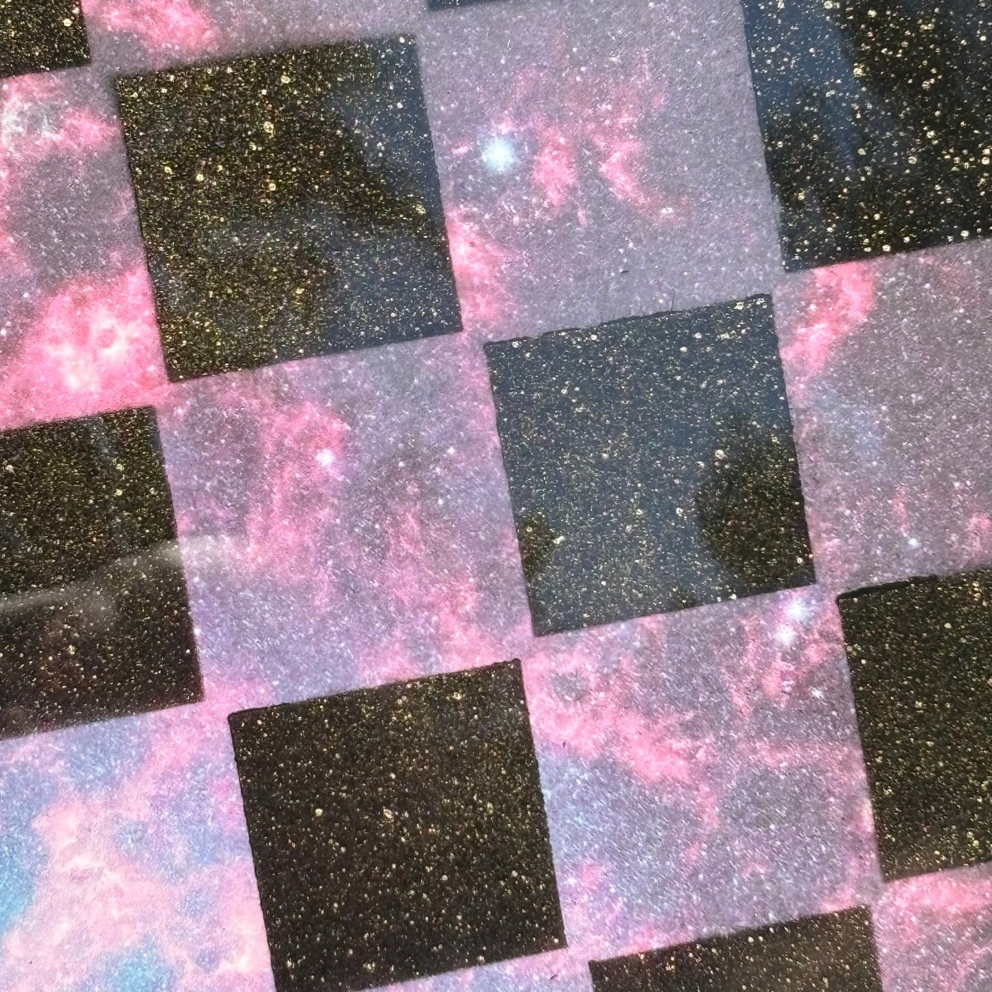 Space Purple - Resin Coated Chess Board