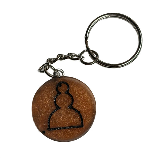 Premium Orange - Handmade Resin Keychain - Flat Edition