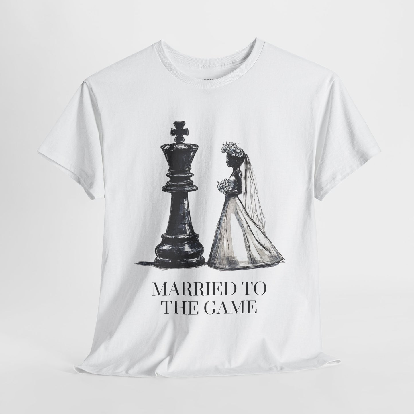 Married to the Game - Unisex Heavy Cotton Chess Tee