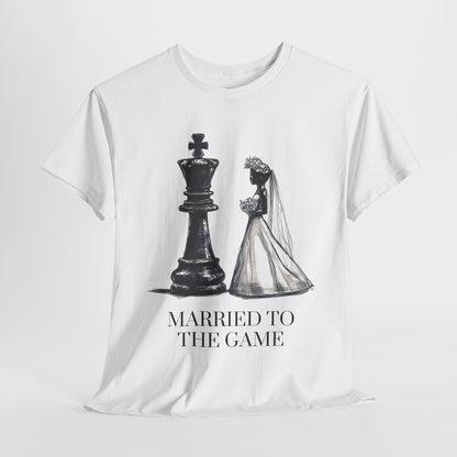 Married to the Game - Unisex Heavy Cotton Chess Tee