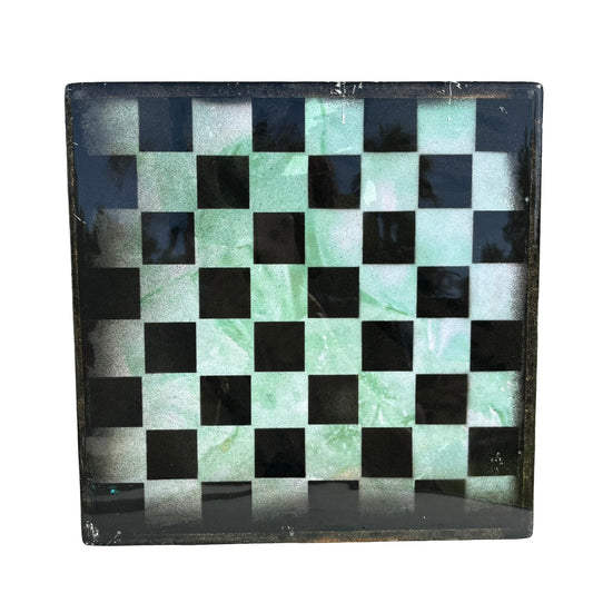 Green Lush - Resin Coated Chess Board