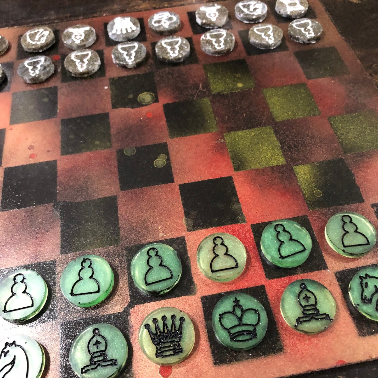 Toxic War - Painted Chess Set