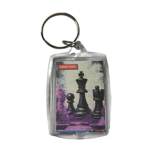Purple Dust - Chess  Photo Keychain