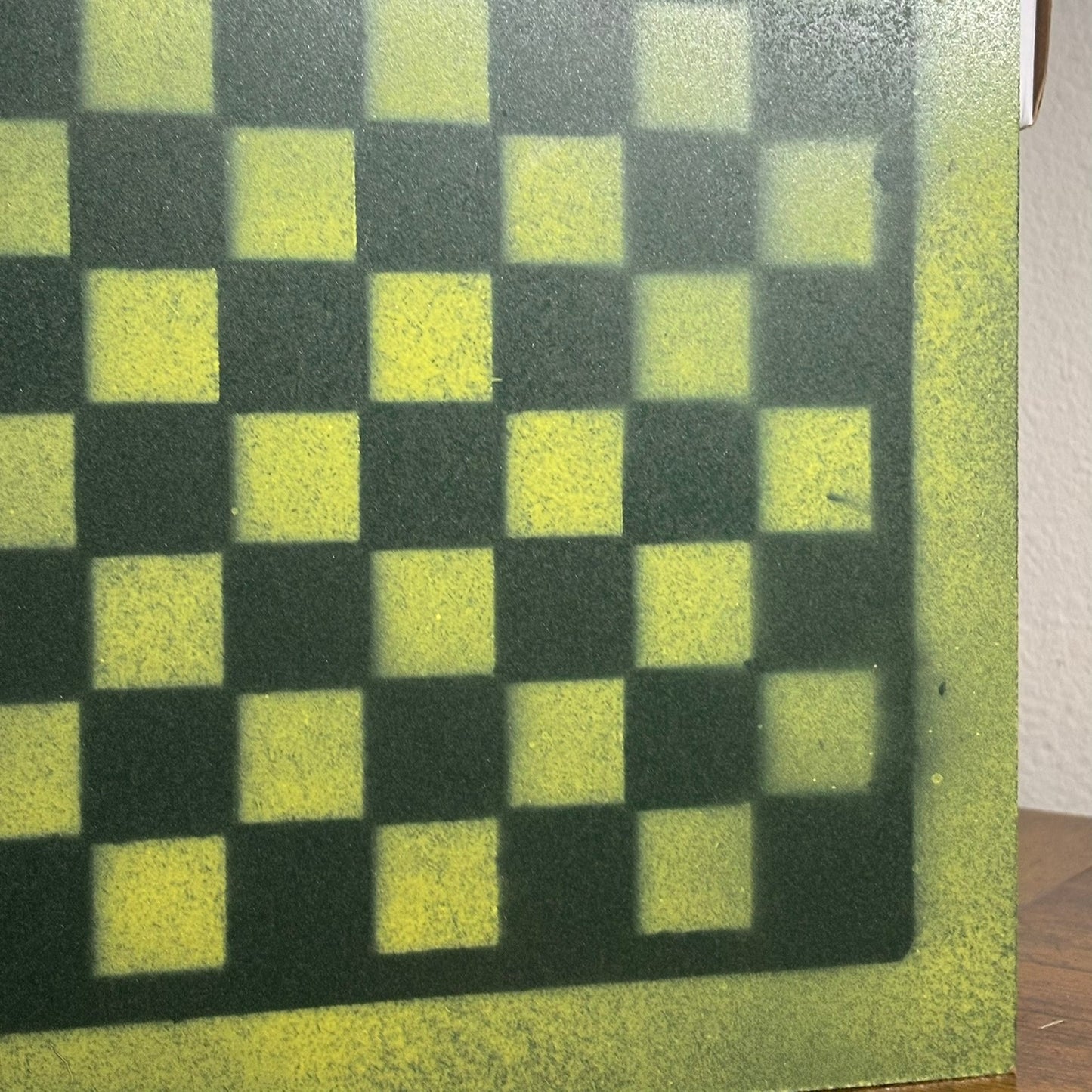 Green Lime - Painted Chess Board