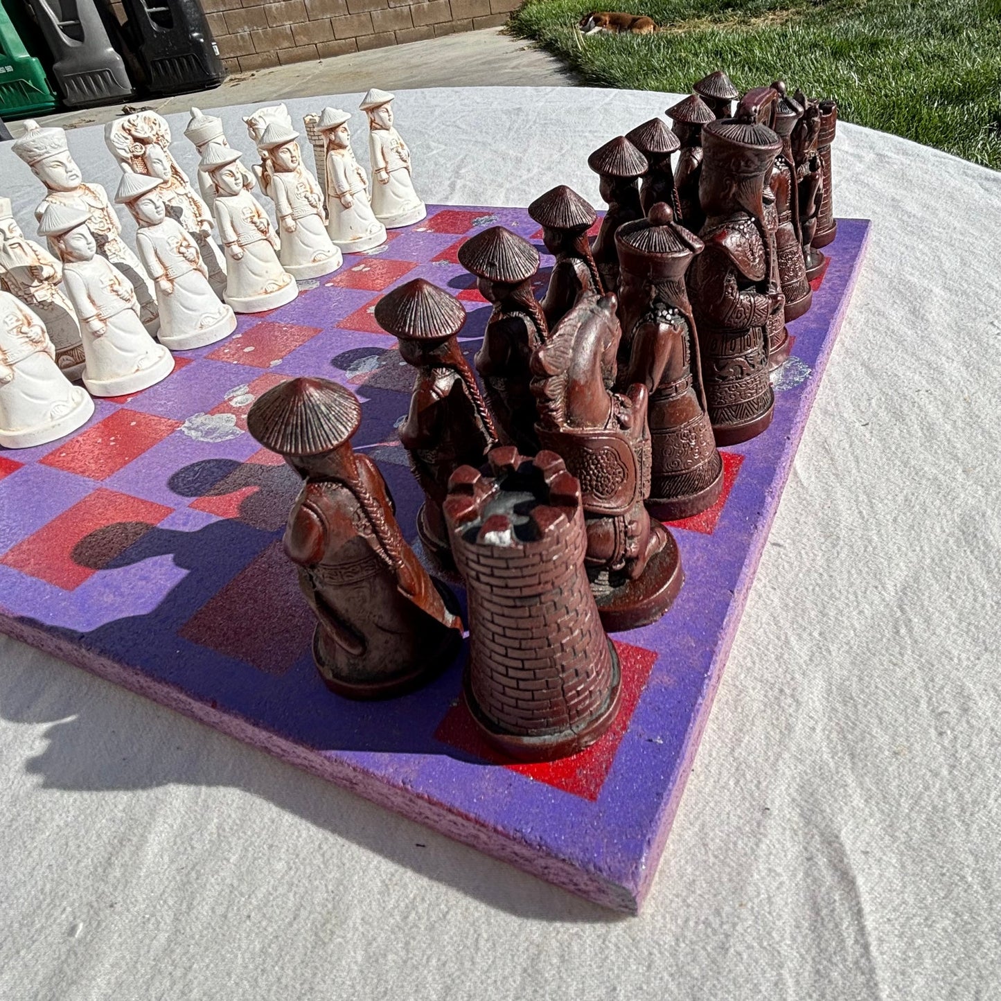 Purple Red Chrome Drip - Chinese Edition Chess Set