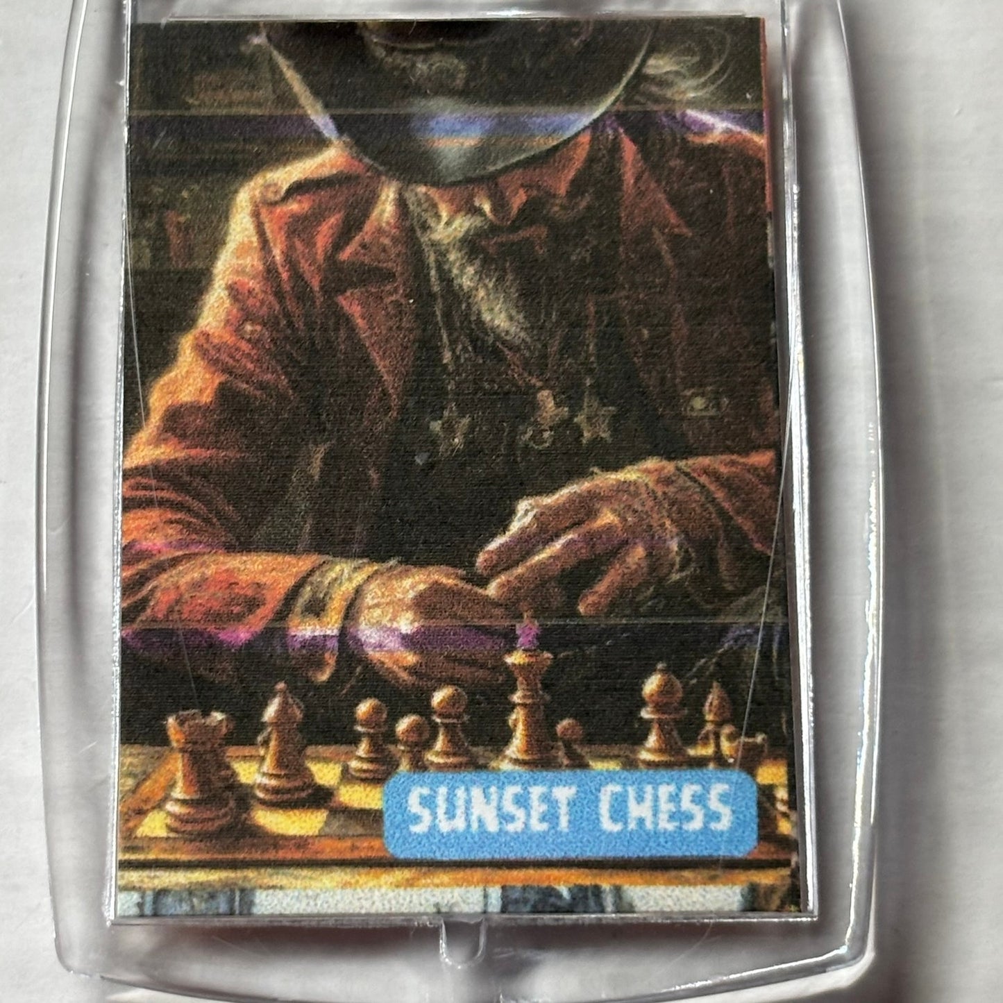 Cowboy Man - Chess  Photo Keychain
