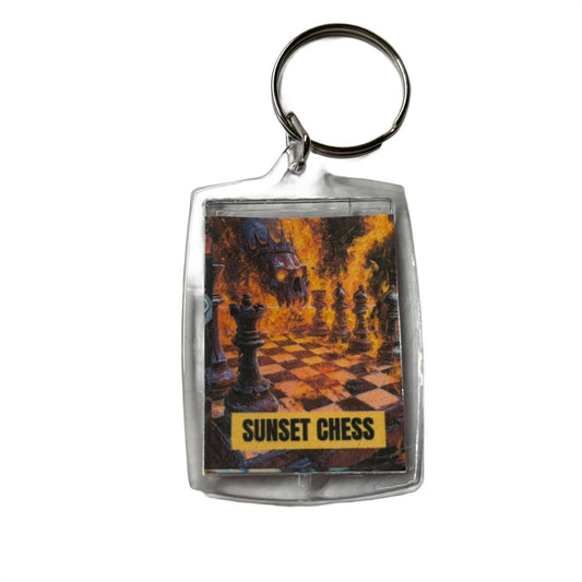 Board On Fire - Chess  Photo Keychain