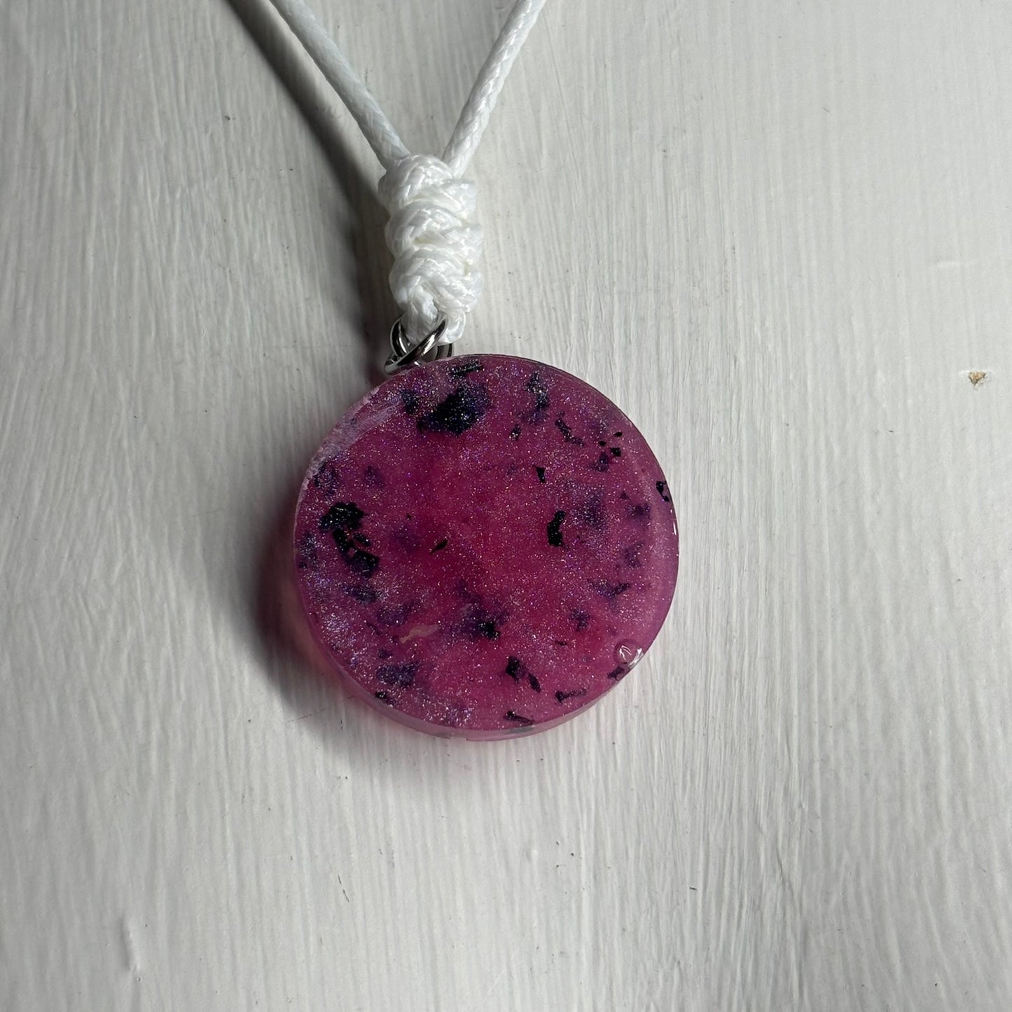 Pink Luxury King - Handmade Resin Chess Necklace