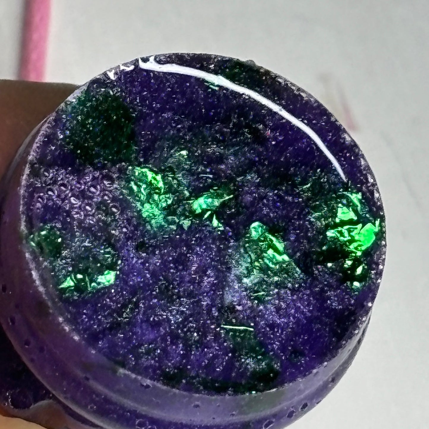 Dark Purple Knight - Handmade Resin Chess Necklace