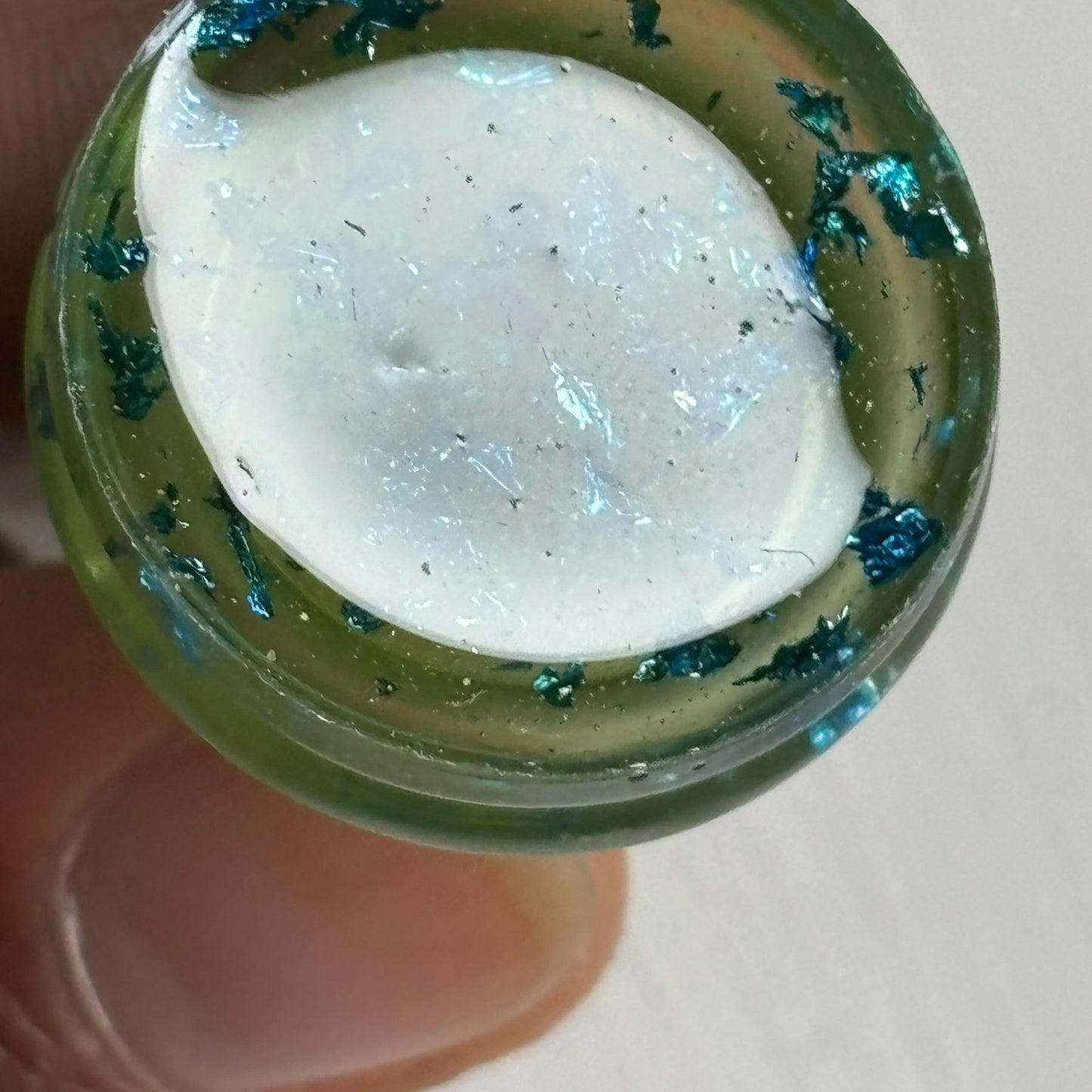 Green Crystal Queen - Handmade Resin Chess Necklace