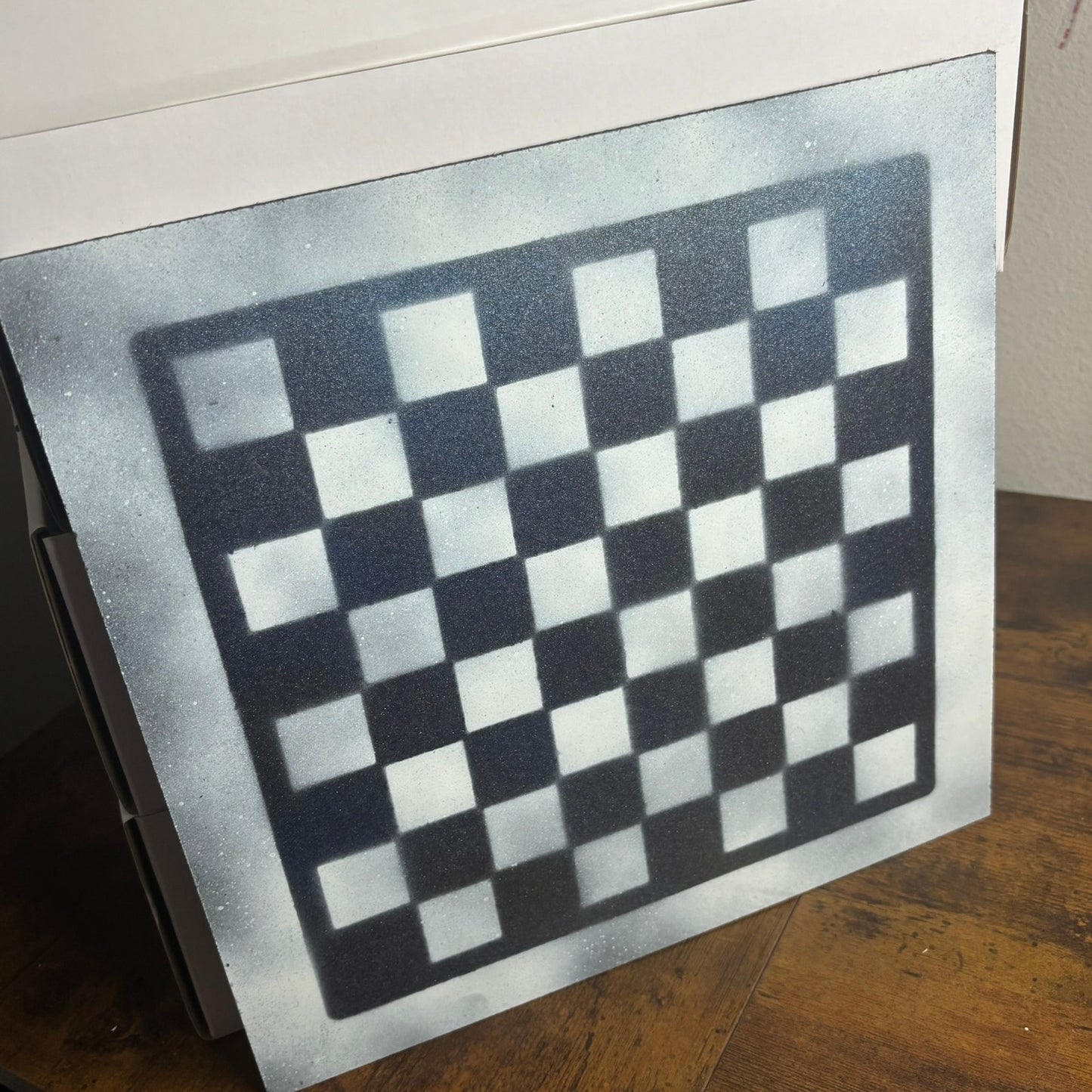 Metallic Blue - Painted Chess Board