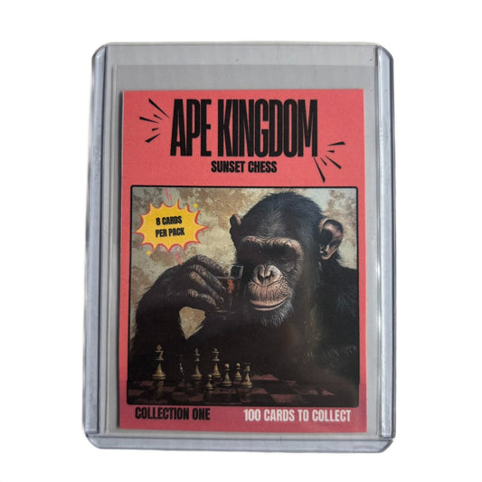 The Ape Kingdom Collection 1 Cover card - Scrapbook Trading Card