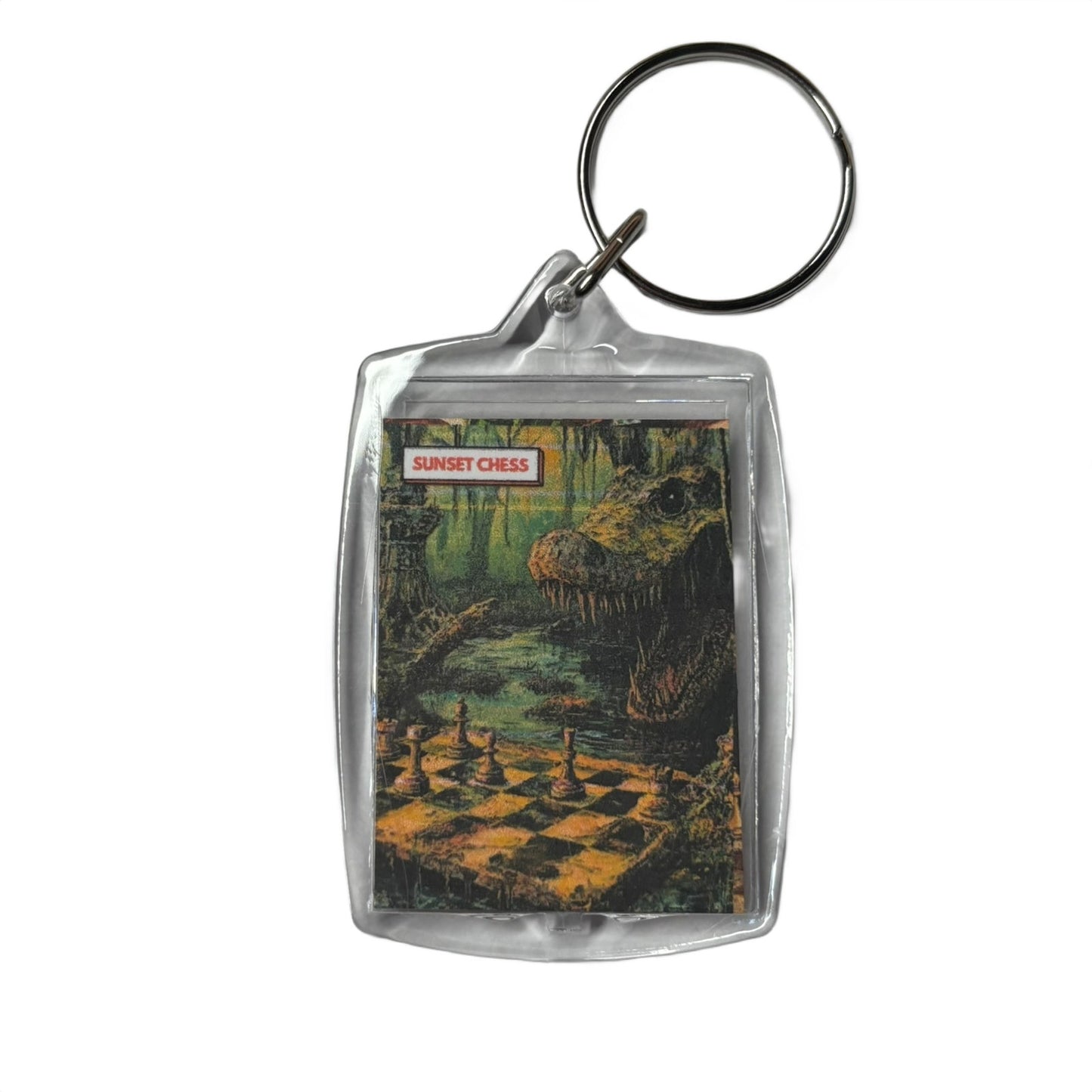 Alligator - Chess  Photo Keychain