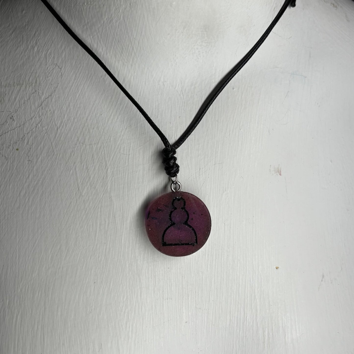 Copper Pawn - Handmade Resin Chess Necklace