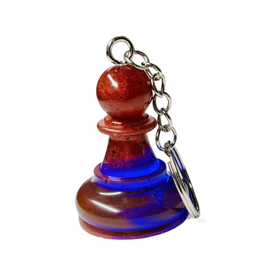 Purple Style Pawn - Handmade Resin Keychain - Large Edition