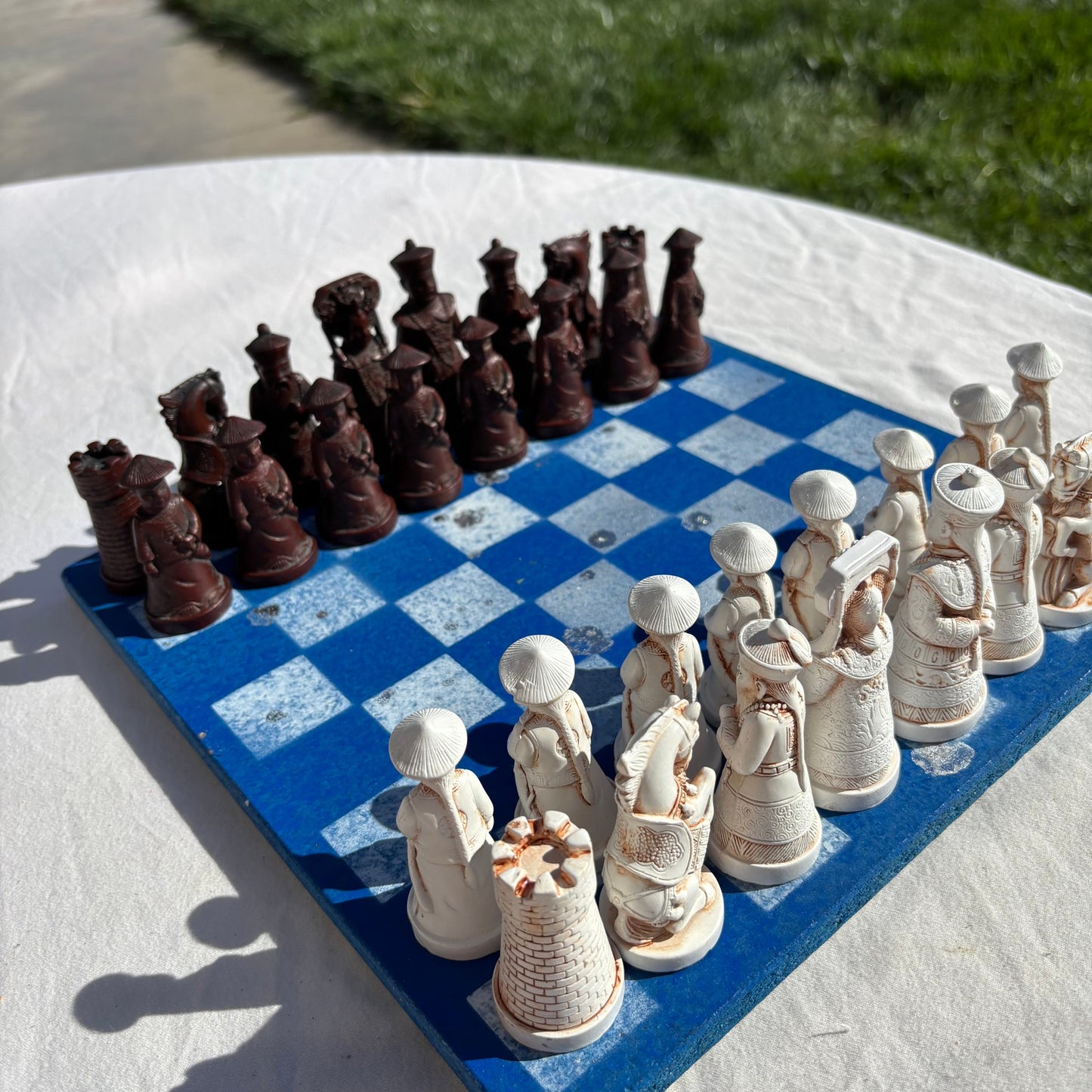 Candy Blue - Chinese Edition Chess Set