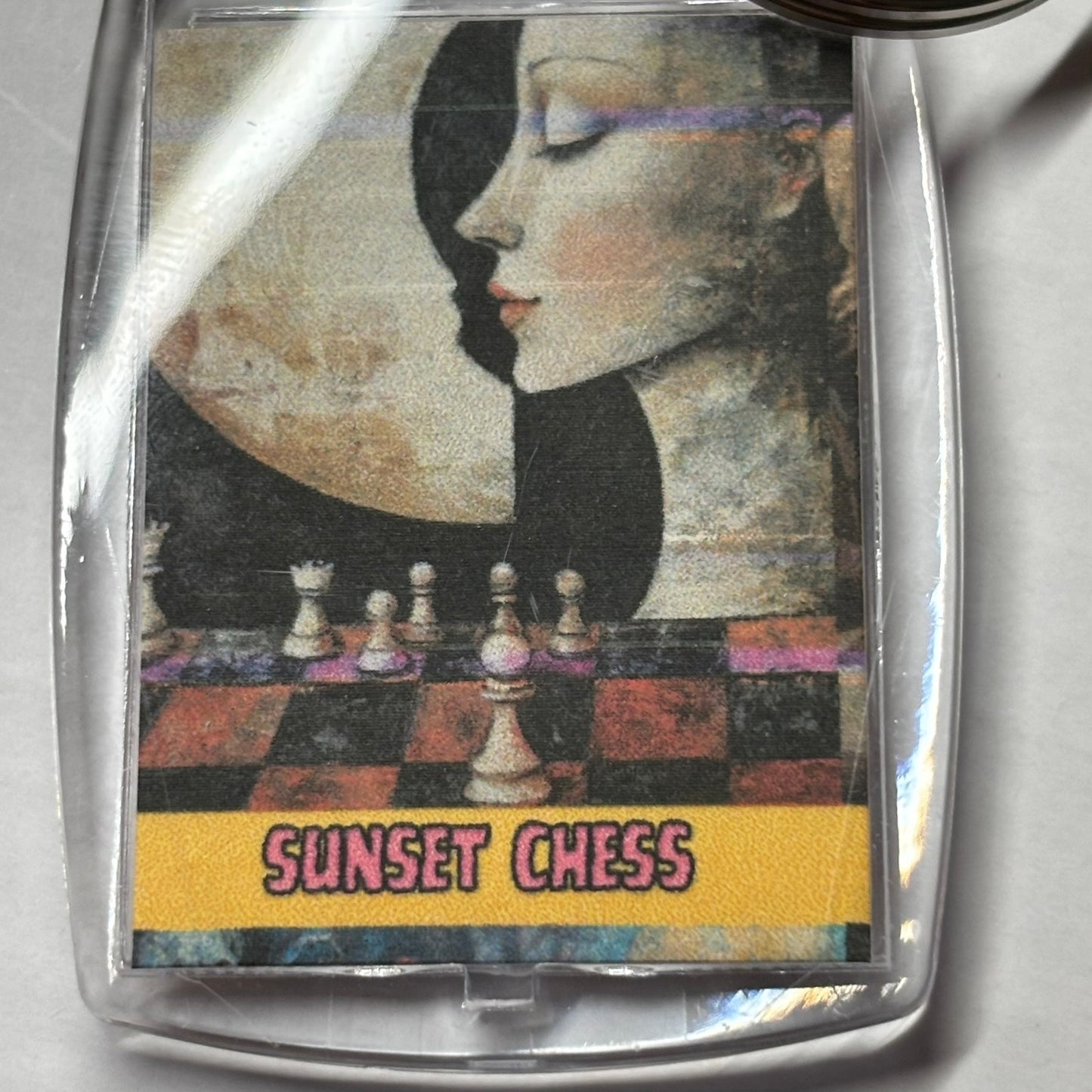 Moons Beauty - Chess  Photo Keychain