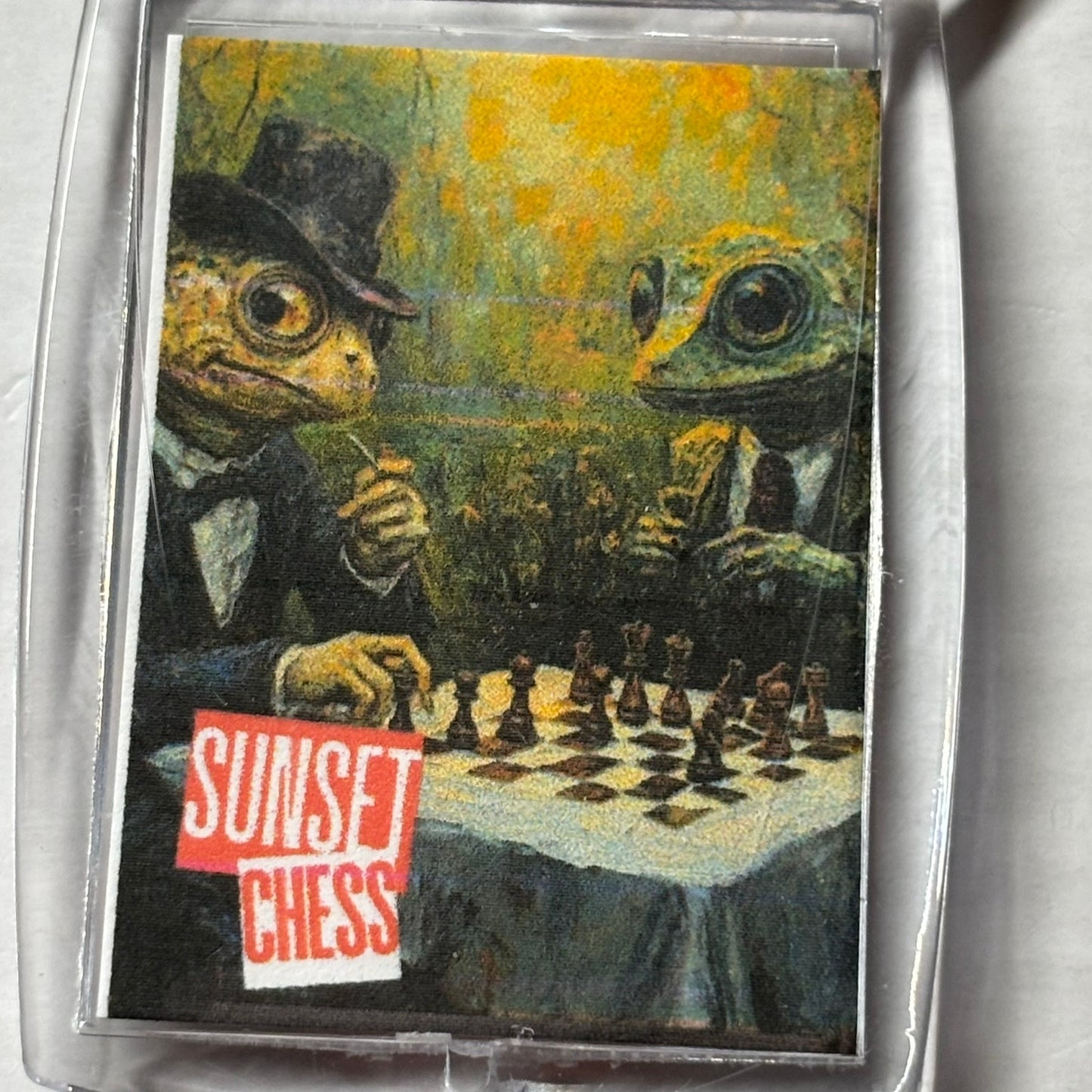 Reptiles - Chess  Photo Keychain