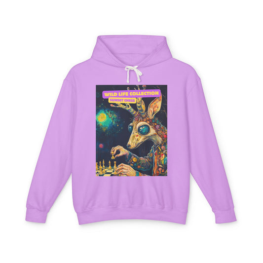 Wild Chess Illusion - Purple Hoodie