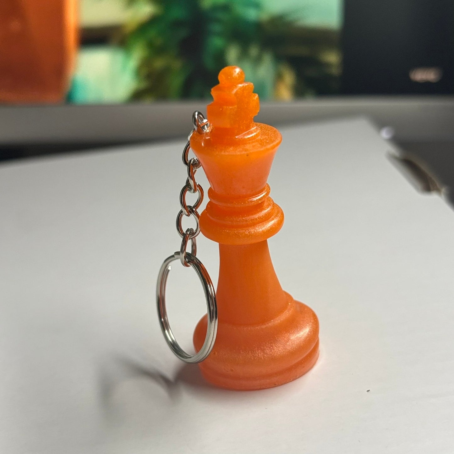 Orange King - Handmade Resin Keychain