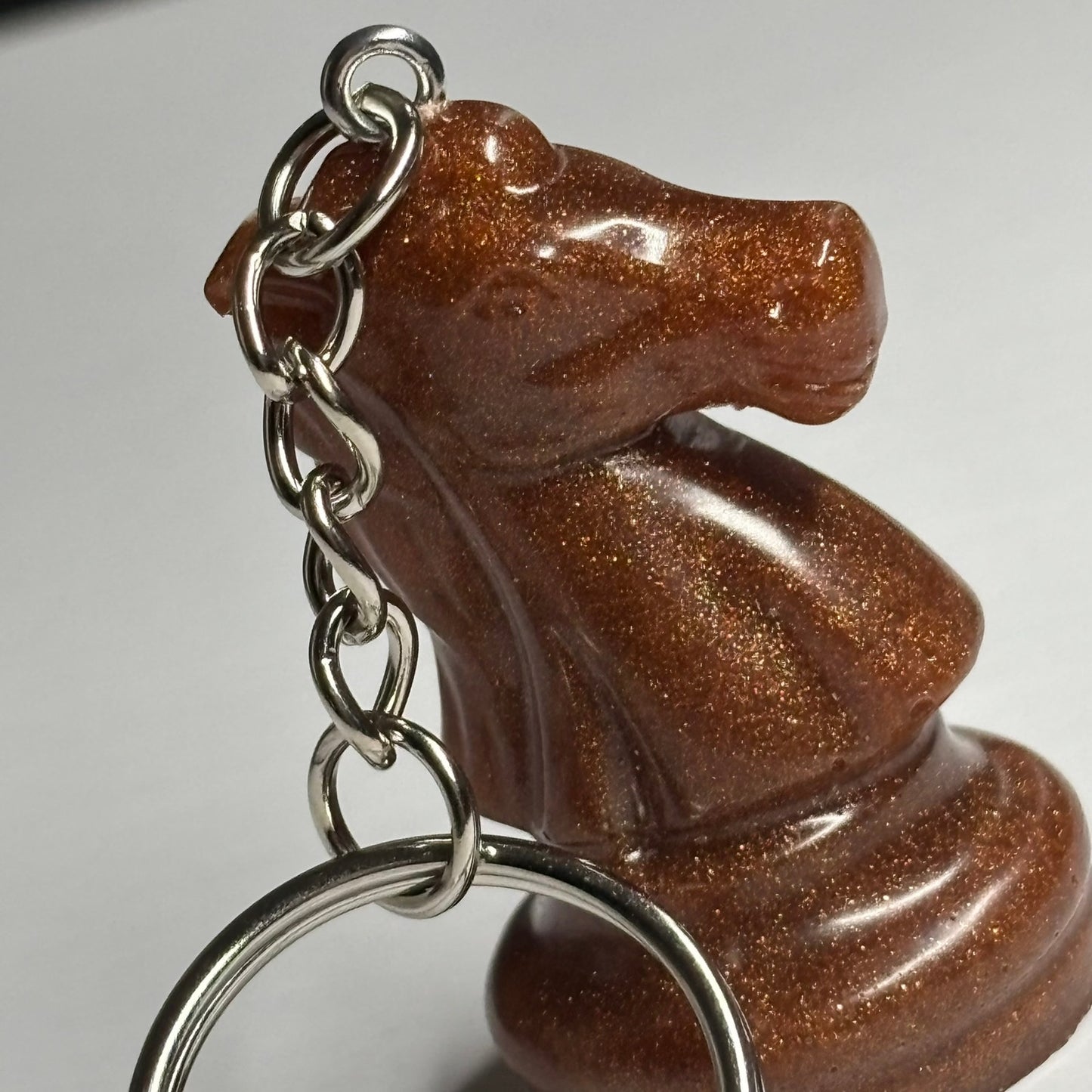 Bronze Knight - Handmade Resin Keychain