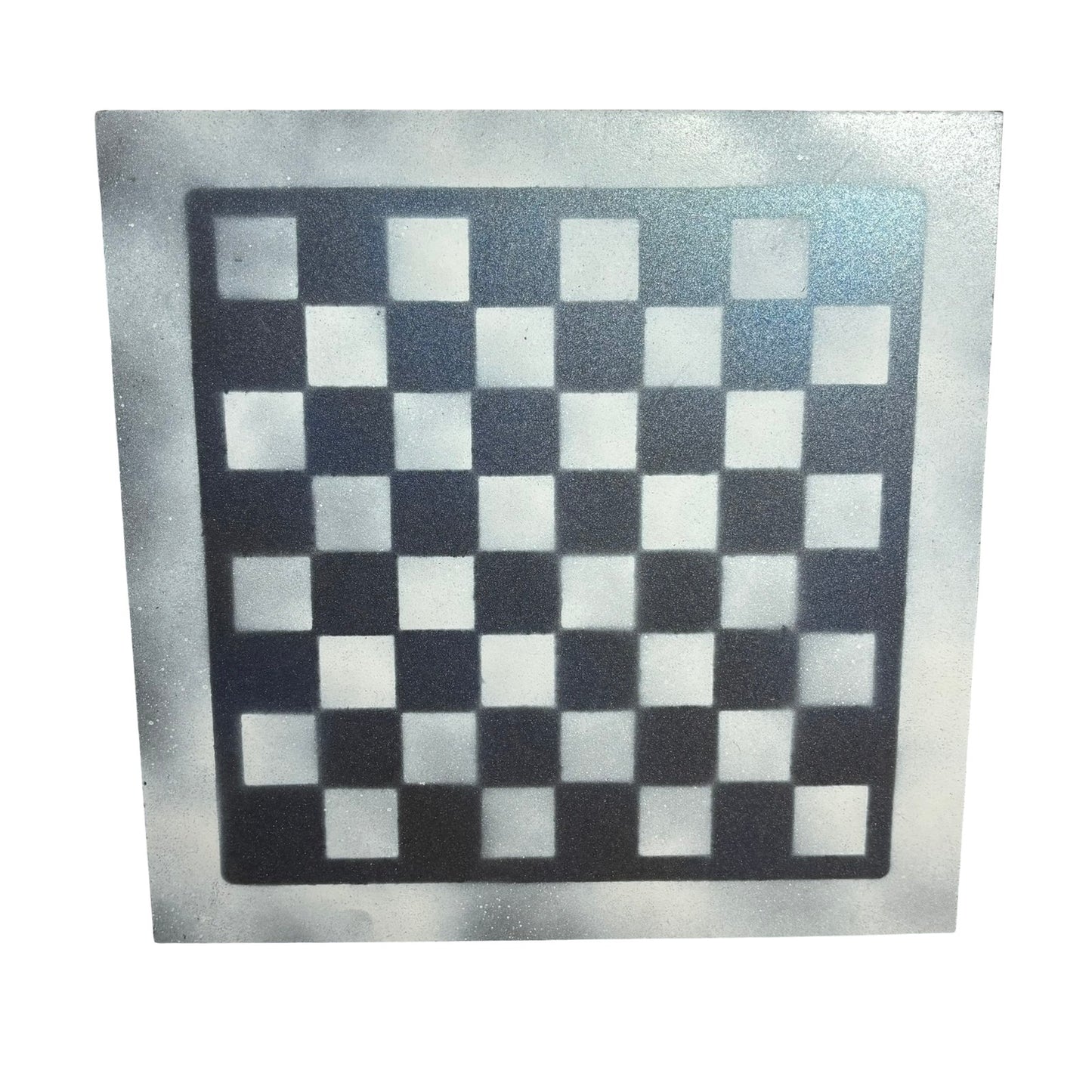 Metallic Blue - Painted Chess Board