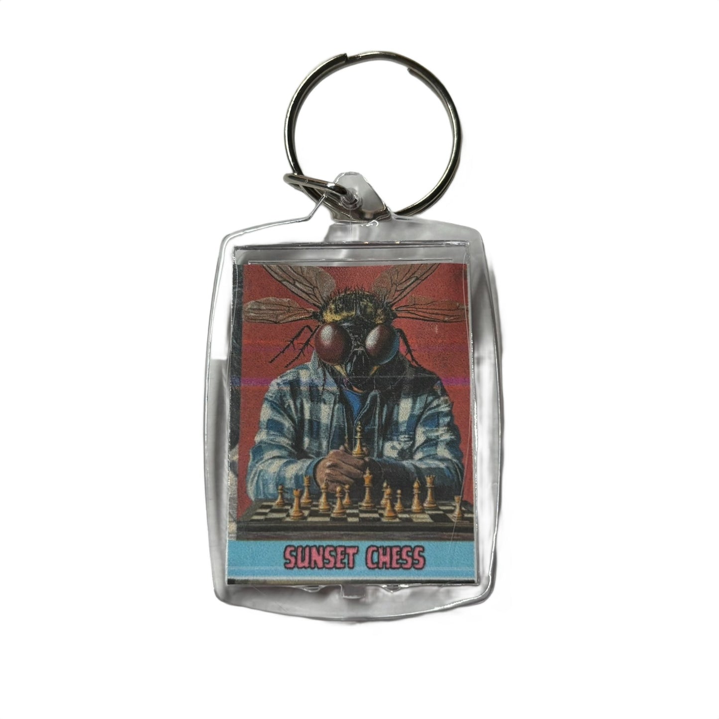 Fly Man - Chess  Photo Keychain