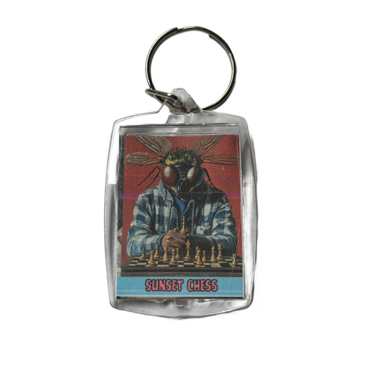 Fly Man - Chess  Photo Keychain