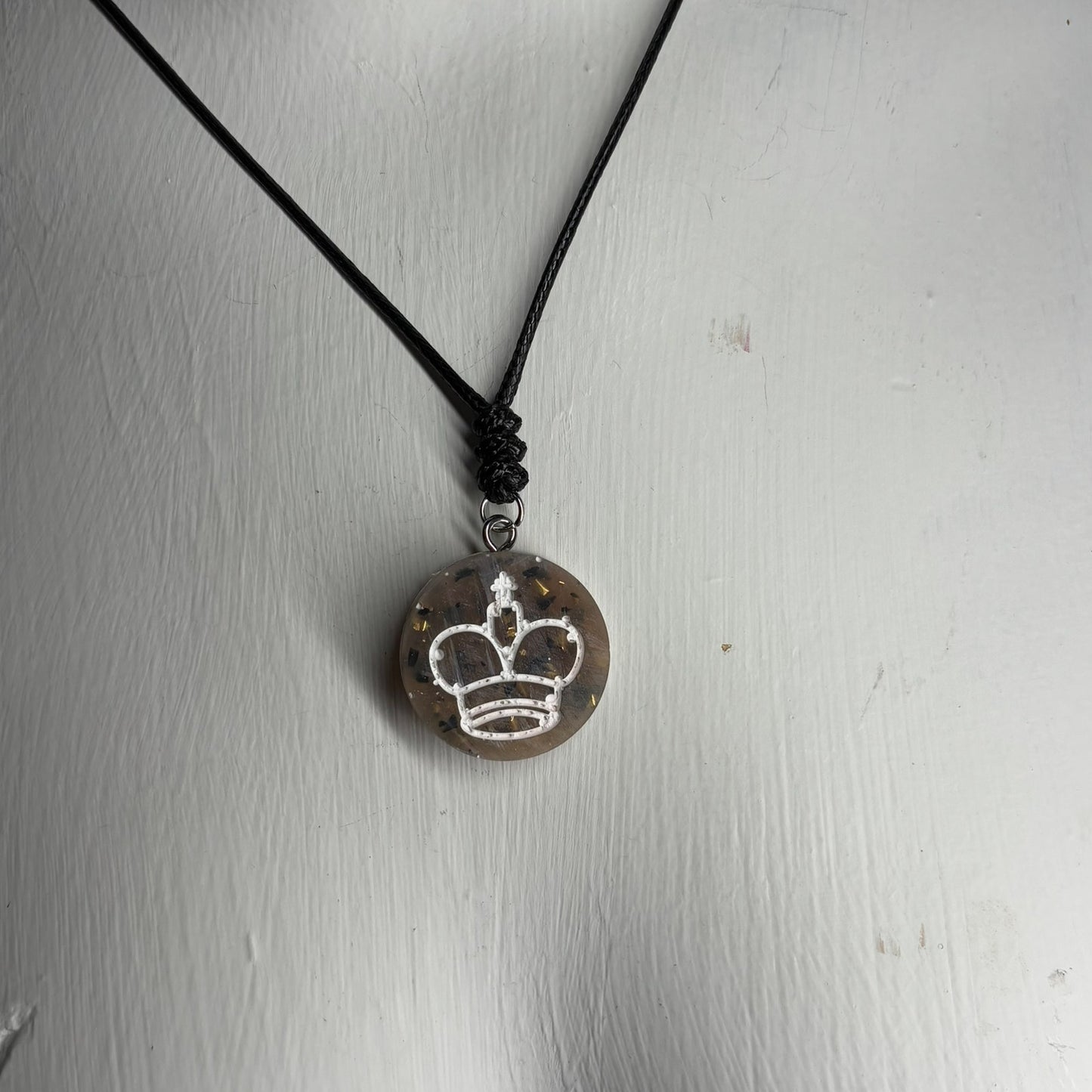 Supreme King - Handmade Resin Chess Necklace