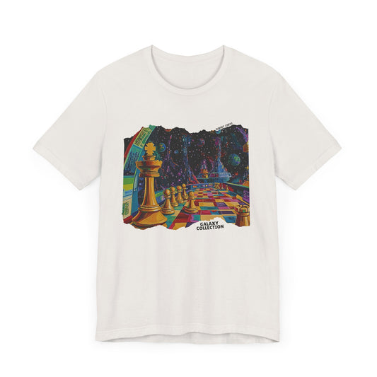 Chess Space Station - Vintage White Chess T Shirt