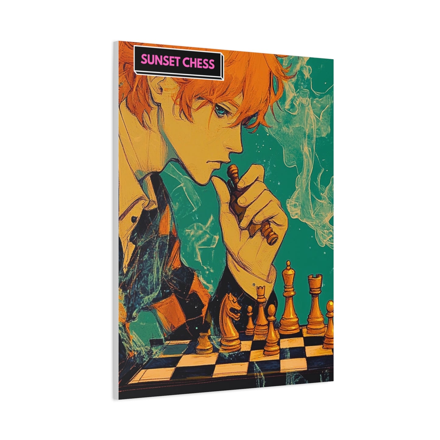 The Young Thinker - Canvas Chess Print 30"x40"