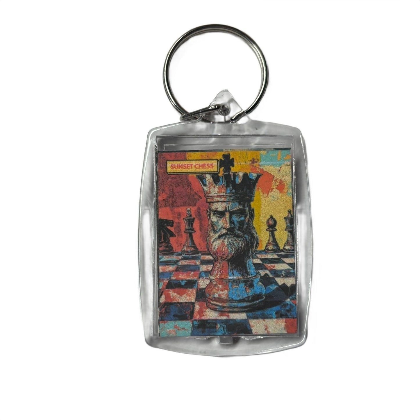 Kings Head - Chess  Photo Keychain