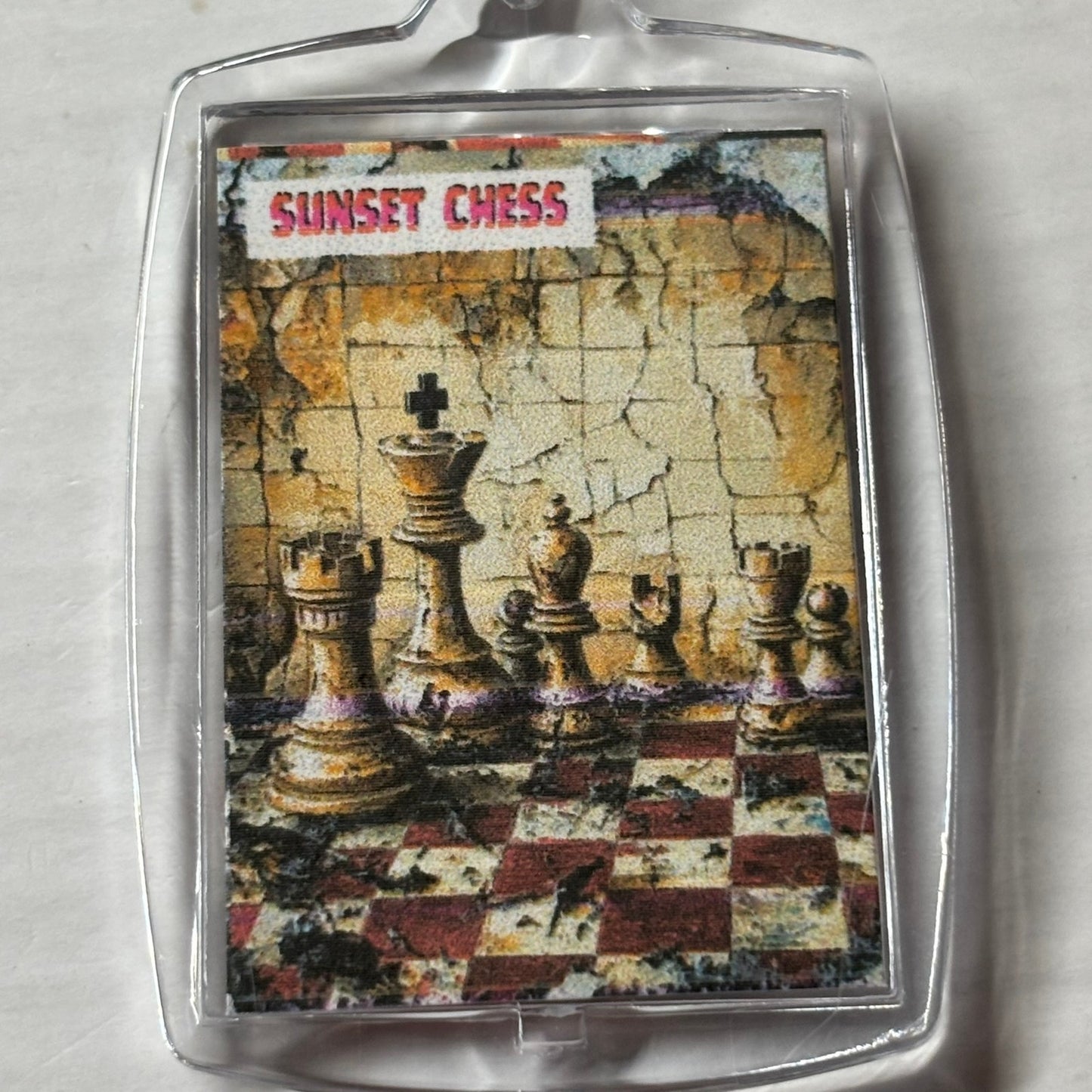 Shattered - Chess  Photo Keychain